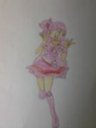 Miki in her Pretty Cure form, Cure Clover.