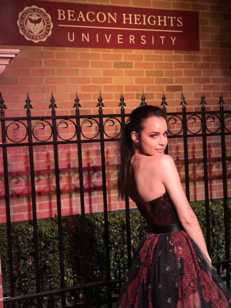 sofia carson red dress