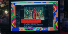 "Fan" art of Nick (left) with Bloody Rose and Sabrina