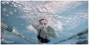 Emily swims anyway