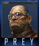 Luka's Steam trading card.