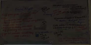 The board in Habitation Modules 33-40, where Ayumi confessed her feelings for Lea.