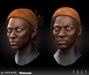 Joan Winslow's head model.