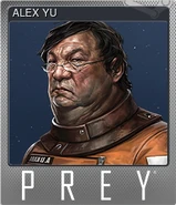 Alex's Steam trading card (foil).