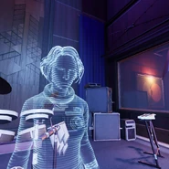 Danielle Sho's holograph in TranStar VR.