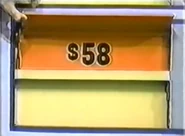 The toiletries are $58...