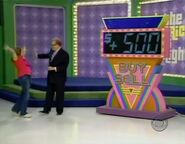 $500, thus winning her that amount in cash in addition to the prizes.