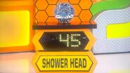She bids $80 on the Rainfall shower head. A difference of $35. She gets no card.
