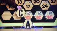 It's a C. $3,000 is now up for grabs, but the contestant decides to go for the car.
