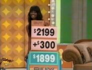 The $300 difference brings her to...