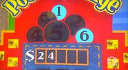Renee says the third number is a 5 but is incorrect. The car is now $1.00.