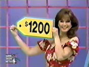 In the earliest taped playings, the models held the price tags.