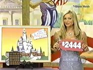 The next prize is a $2,244 trip to Walt Disney World. So a 2 or a 4 is the next digit.