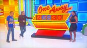 On his first try, he has all 5 numbers right!