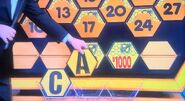 It's an A. $2,000 is now up for grabs, but the contestant decides to go for the car.