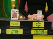 She says the Caltrate calcium supplement is more expensive than the Udderly Smooth lotion.