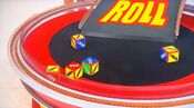 On her first roll, she has 3 cars and $2,000. She decides to roll again.