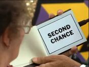 Great! It says "Second Chance"!