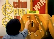 The first key she picked opens the Gibson upright freezer.