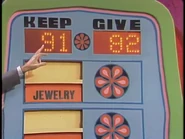 ...giving the Keep column a total of $91, and giving her the win by $9!
