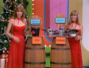 She picks the cookware.