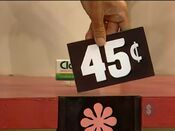The price of the Clorets gum.