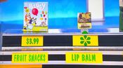 V-Esther says the Sunbum coconut lip balm is more expensive than the Betty Crocker Bluey fruit snacks.