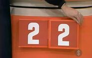 From now on, when a contestant guesses wrong, you'll see the numbers written in white on red squares.