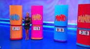 One of the small prizes hides the golden Plinko chip. If Michelle finds & wins the golden Plinko chip, it's worth 10 times whatever it lands in! With the Golden Plinko chip, she can win up to $200,000!!