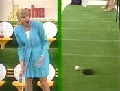 Janice has missed her inspiration putt.