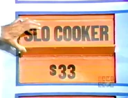 He keeps the slow cooker. The watch is $33 and go into the give column for a total of $57.