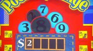 She says the second number is an 8 but is incorrect. The car is now 50¢.