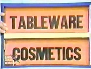 The next two prizes are cosmetics and tableware.