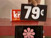 The price of the Hershey's Krackel candy bar.