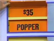 She keeps the popper. The sweeper is $35 and goes into the Give column...