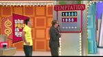 As well as this contestant one away from winning everything during Drew's tenure. Notice the new board, as the contestant's choices are in the same font as the actual digits in the car's price, and are concealed by rotating Pricedown dollar signs. In addition, there are lights at the bottom of the board.