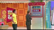 As well as this contestant one away from winning everything during Drew's tenure. Notice the new board, as the contestant's choices are in the same font as the actual digits in the car's price, and are concealed by rotating Pricedown dollar signs. In addition, there are lights at the bottom of the board.