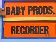 The next two prizes are a recorder and baby products.