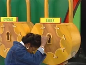 The first key Winsome picked was the blank key.