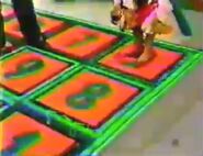 She steps to the 4th number - 3.