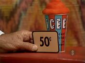 Fourth, she picks 3 ICEE frozen treats which come to...