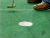 But fortunately, the contestant has made his putt.