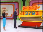 On her first try, she has all 5 numbers right!
