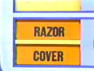 The first two prizes are a cover and a razor.