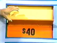 The boots are $40 for a total of $65 thus far. If the cover is $46 or more, he wins.
