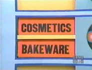 The next two prizes are bakeware and cosmetics.