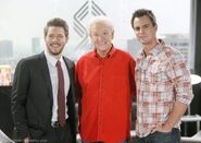 Bob with The Bold and the Beautiful co-stars Scott Clifton (on the left) & Darin Brooks during his appearance on the soap in 2015