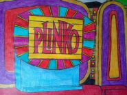 a custom drawing of the Plinko sign that a fan drew...