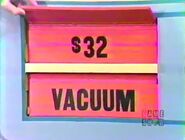 She keeps the vacuum. The can opener is $32, and goes into the give column.