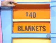 She keeps the blankets. The slacks are $40...
